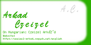 arkad czeizel business card